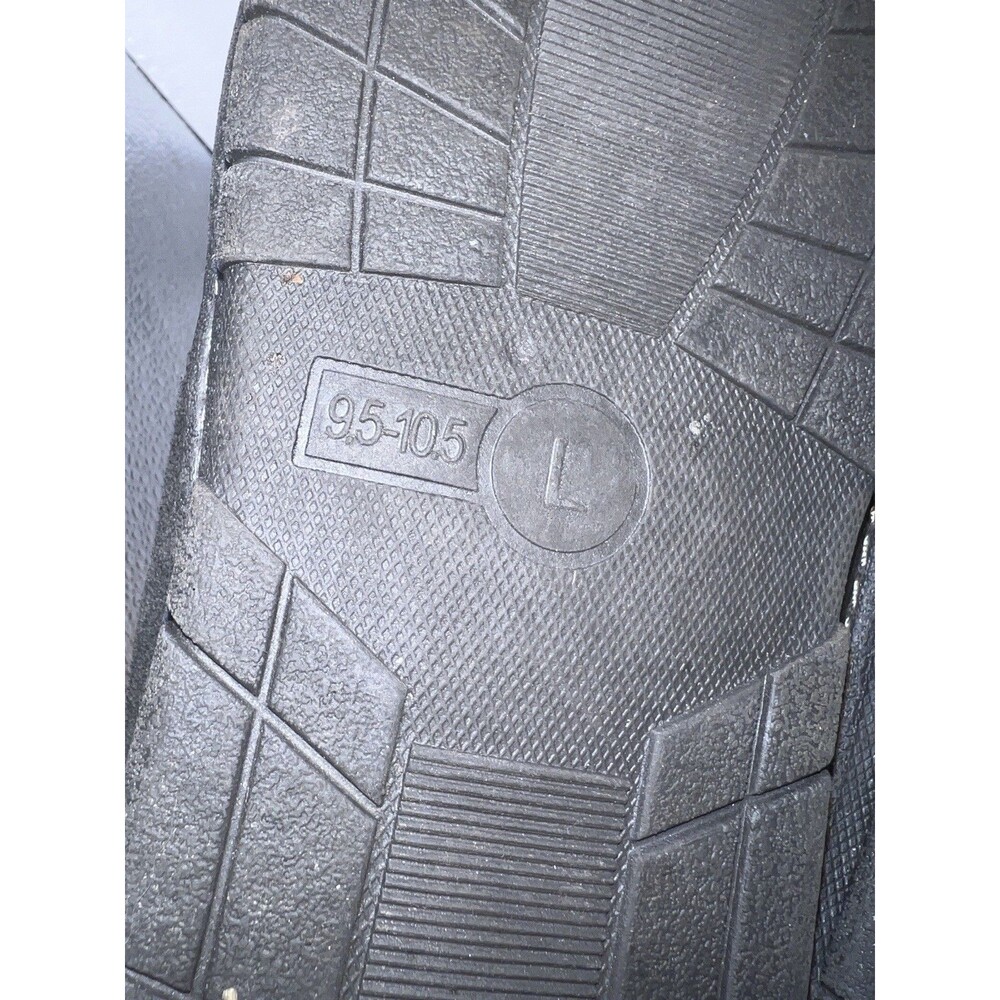 Eddie Bauer Cordova Slippers Mens Sz L 9.5-10.5 Grey Suede Warm Cabin Cozy Gorp - Picture 8 of 11